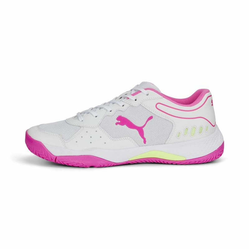 Zapatillas de Padel para Adultos Puma Solarsmash RCT Blanco Rosa