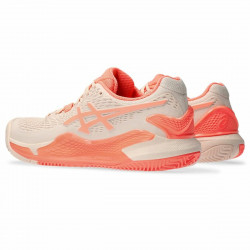 Zapatillas de Tenis para Mujer Asics Gel-Resolution 9 Clay Salmón