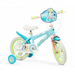 Bicicleta Infantil Bluey 14" Azul Verde