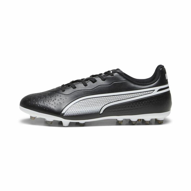 Botas de Fútbol Multitaco para Adultos Puma King Match MG Negro