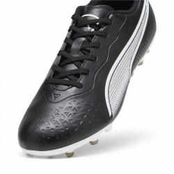 Botas de Fútbol Multitaco para Adultos Puma King Match MG Negro