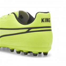 Botas de Fútbol Multitaco para Adultos Puma King Match MG Amarillo Negro