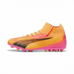 Botas de Fútbol Multitaco para Adultos Puma Ultra Pro MG Sun Stream Naranja