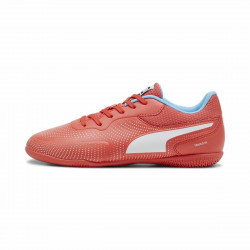 Zapatillas de Fútbol Sala para Niños Puma Truco II Active Blanco Rojo Infantil Unisex