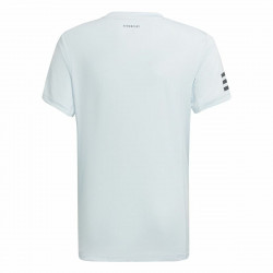 Camiseta de Manga Corta Infantil Adidas Club Tennis 3 bandas Blanco