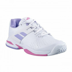 Zapatillas de Tenis para Niños Babolat Prop All Court Blanco Mujer