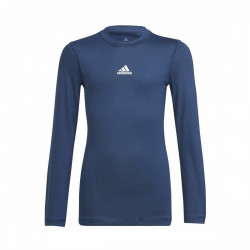 Camiseta de Fútbol de Manga Corta para Niños Adidas Techfit Azul