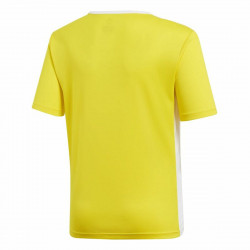 Camiseta de Fútbol de Manga Corta para Niños Adidas Entrada 18 Amarillo