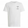 Camiseta de Manga Corta Adidas EURO 24 Blanco
