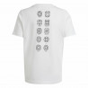 Camiseta de Manga Corta Adidas EURO 24 Blanco