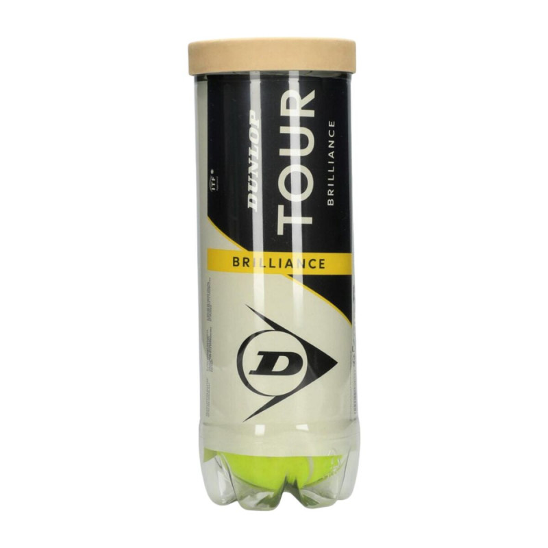 Pelotas de Tenis Dunlop D TB TOUR BRILLANCE 3 PET 601620 Amarillo