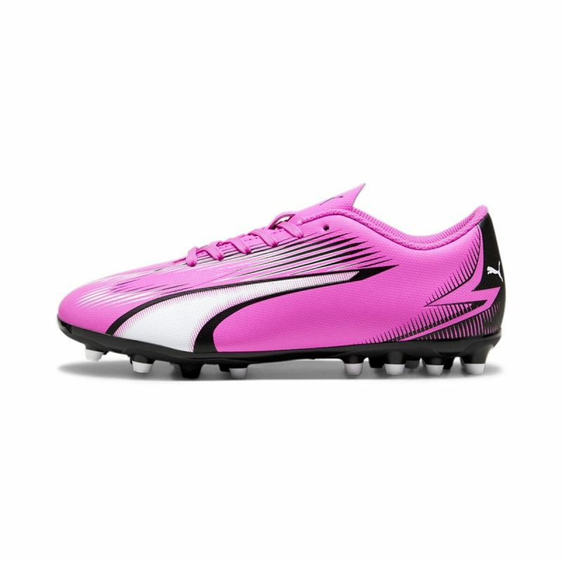 Botas de Fútbol para Niños Puma Ultra Playt MG Rosa Rosa oscuro