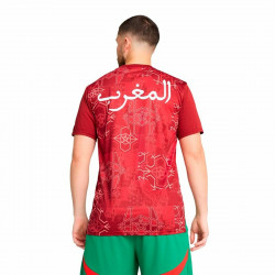 Camiseta de Fútbol de Manga Corta Hombre Puma Marruecos Prematch Ss Rojo