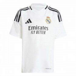 Set Equipación de Fútbol para Niños Adidas Real Madrid 24/25 Home Set Blanco (4-5 Años)